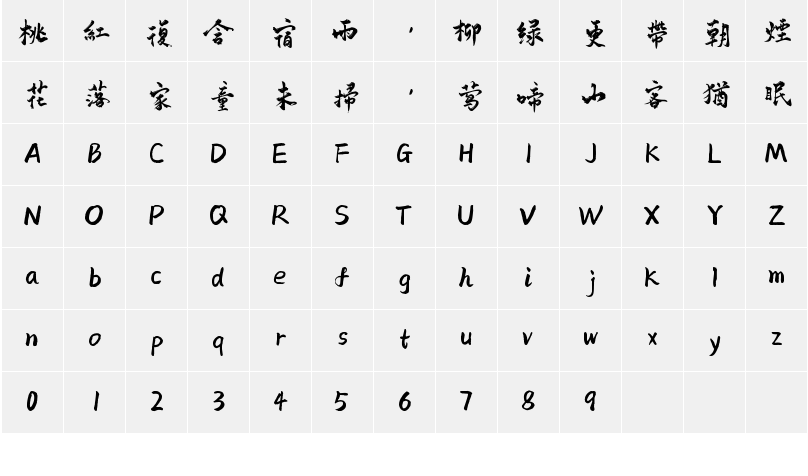 字符映射图